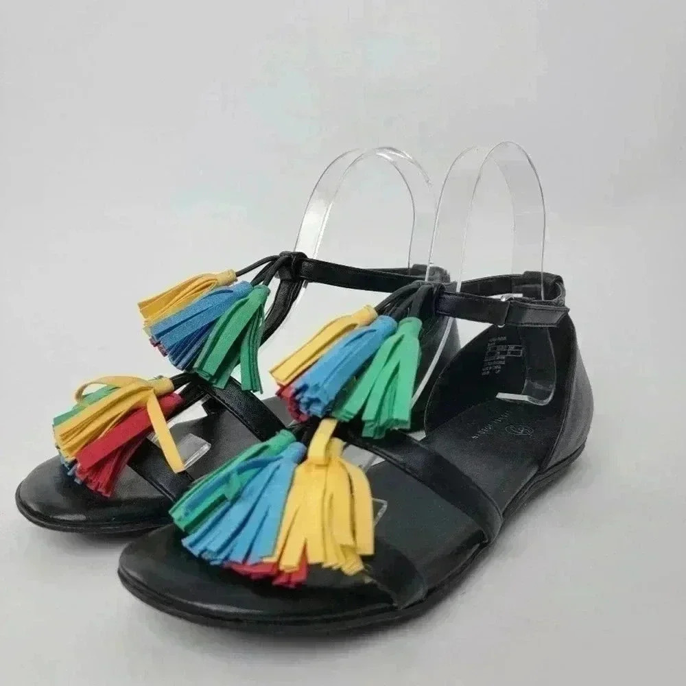 Rainbow Tassle Sandals │ 5 - Picture 5 of 11